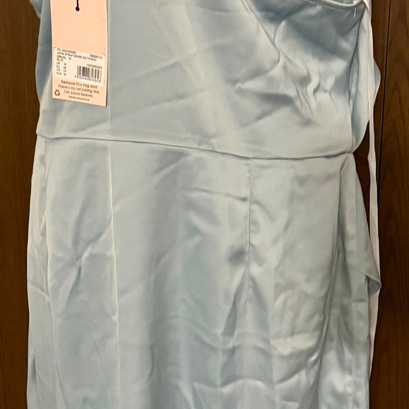 Missguided Asymmetric Cowl Neck Satin Midi Dress - Picture 7 of 9